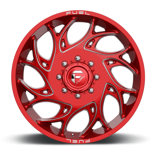 Fuel Offroad D742 RUNNER Candy Red Milled 20x8.25 +105 8x165.1mm 121.5mm - Wheelwiz