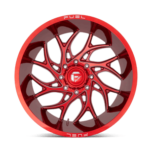 Fuel Offroad D742 RUNNER Candy Red Milled 24x14 -75 6x139.7mm 106.1mm - Wheelwiz