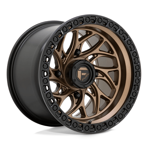 Fuel Offroad D777 RUNNER UTV Bronze W/ Black Ring 15x10 0 4x137mm 110.1mm - Wheelwiz