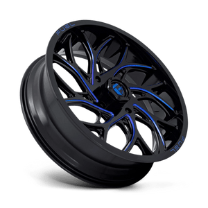 Fuel Offroad D778 RUNNER UTV Gloss Black Milled Candy Blue 22x7 0 4x156mm 132mm - Wheelwiz