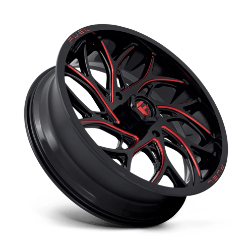 Fuel Offroad D779 RUNNER UTV Gloss Black Milled Candy Red 22x7 0 4x137mm 110.1mm - Wheelwiz
