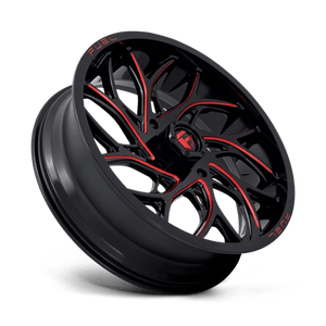 Fuel Offroad D779 RUNNER UTV Gloss Black Milled Candy Red 22x7 0 4x137mm 110.1mm - Wheelwiz