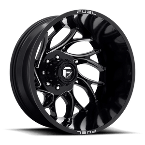Fuel Offroad D741 RUNNER Gloss Black Milled 20x8.25 -202 8x200mm 142mm - Wheelwiz