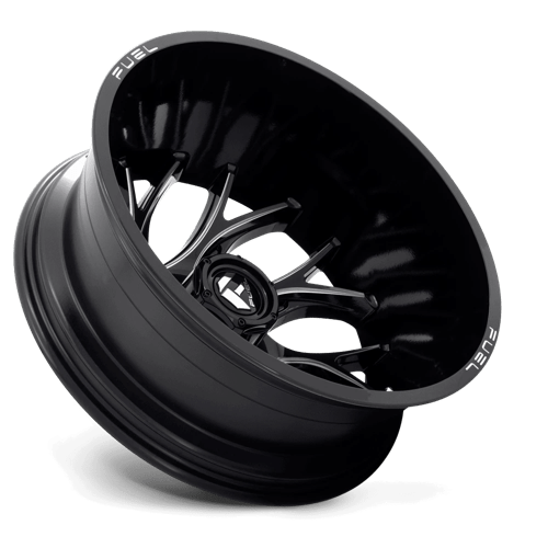 Fuel Offroad D741 RUNNER Gloss Black Milled 20x8.25 -202 8x200mm 142mm - Wheelwiz