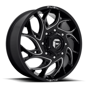 Fuel Offroad D741 RUNNER Gloss Black Milled 20x8.25 +105 8x210mm 154.3mm - Wheelwiz