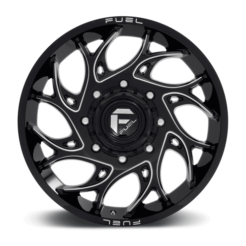 Fuel Offroad D741 RUNNER Gloss Black Milled 22x8.25 +105 8x210mm 154.3mm - Wheelwiz