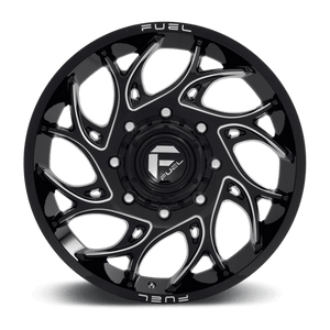 Fuel Offroad D741 RUNNER Gloss Black Milled 22x8.25 +105 8x210mm 154.3mm - Wheelwiz