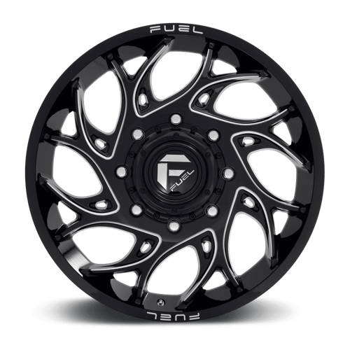 Fuel Offroad D741 RUNNER Gloss Black Milled 22x8.25 +105 8x210mm 154.3mm - Wheelwiz