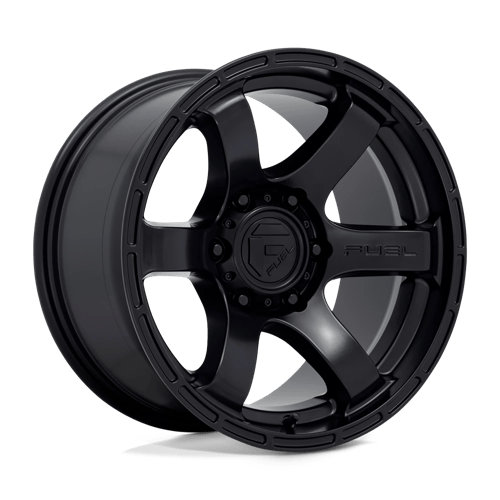 Fuel Offroad D766 RUSH Satin Black 18x9 -12 6x139.7mm 106.1mm - Wheelwiz