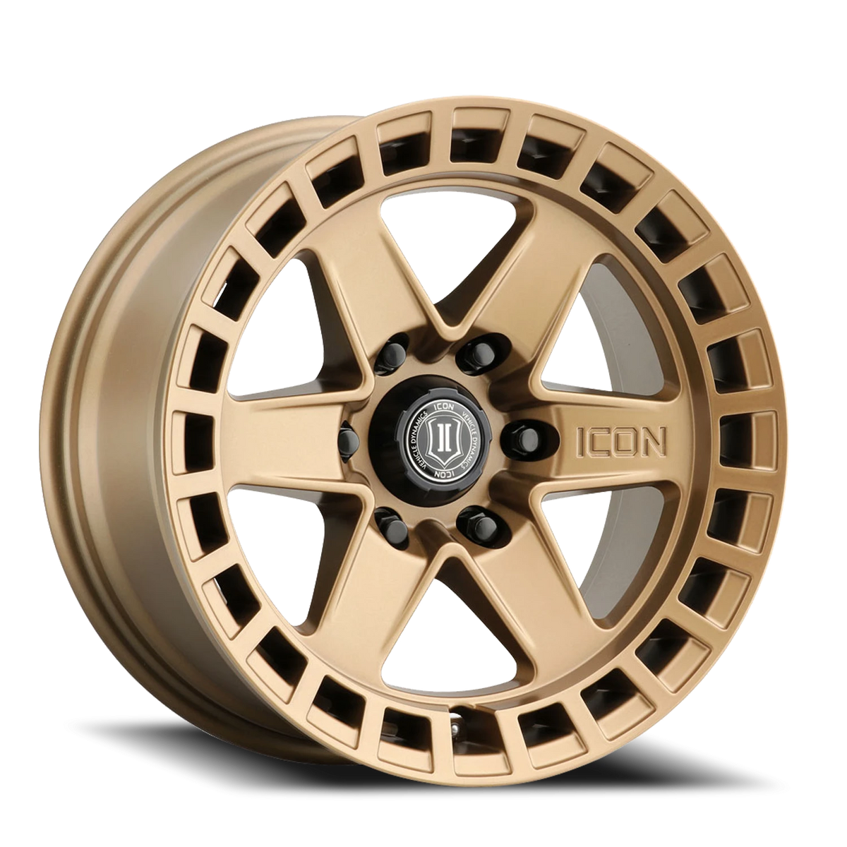 Icon Alloys Raider Satin Satin Brass 17x8.5 0 6x139.7mm 106.1mm