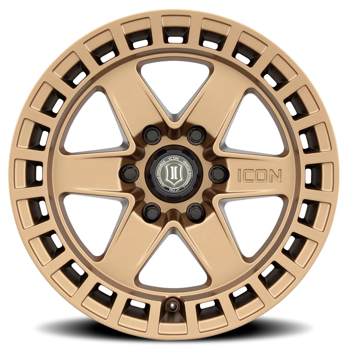 Icon Alloys Raider Satin Satin Brass 17x8.5 0 6x139.7mm 106.1mm