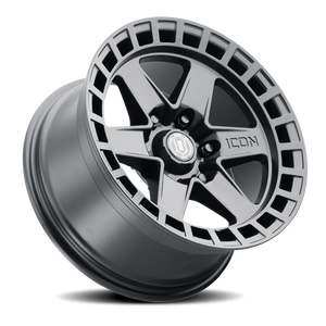 Icon Alloys Raider Satin Black 17x8.5 0 6x120mm 67mm