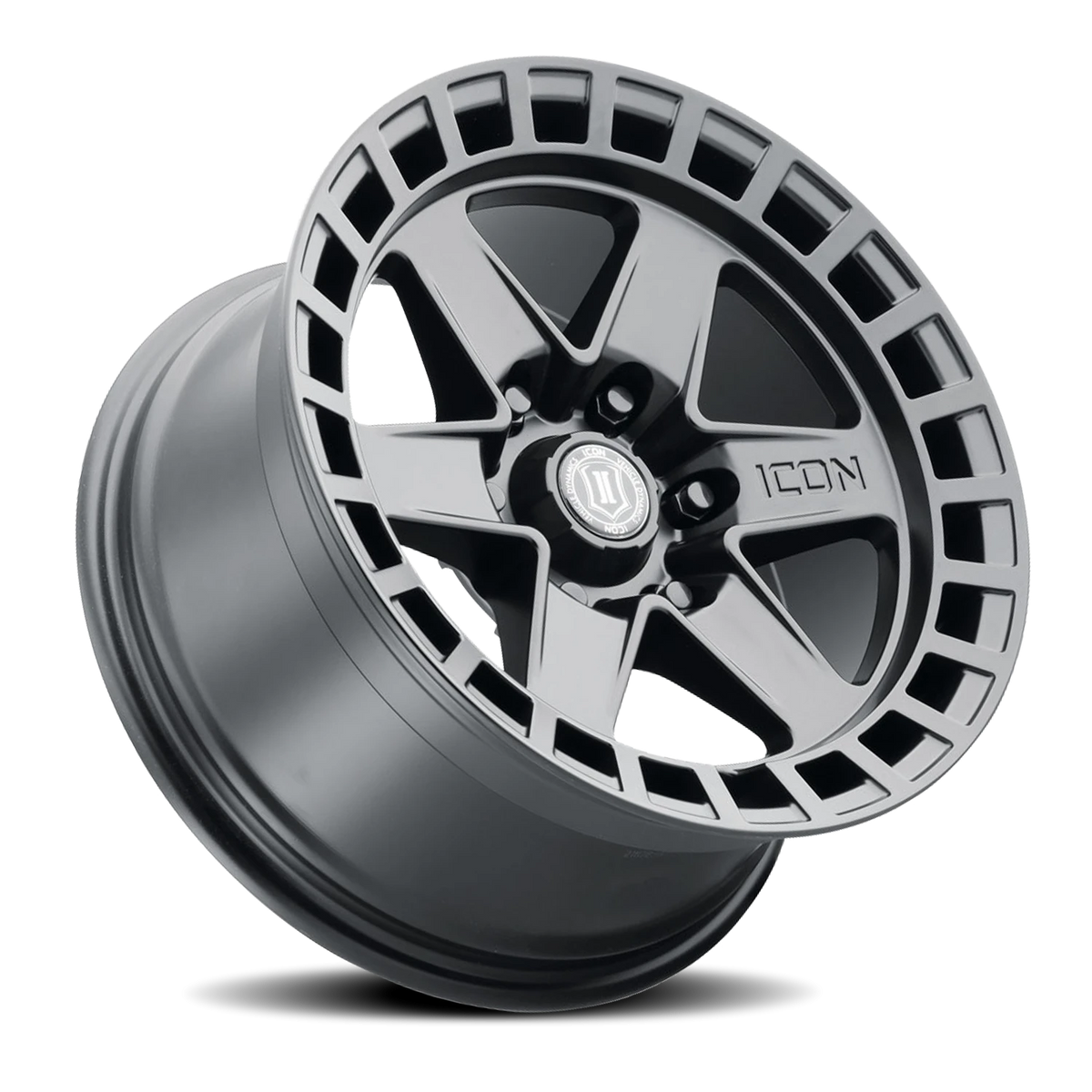Icon Alloys Raider Satin Black 17x8.5 +6 6x135mm 87.1mm