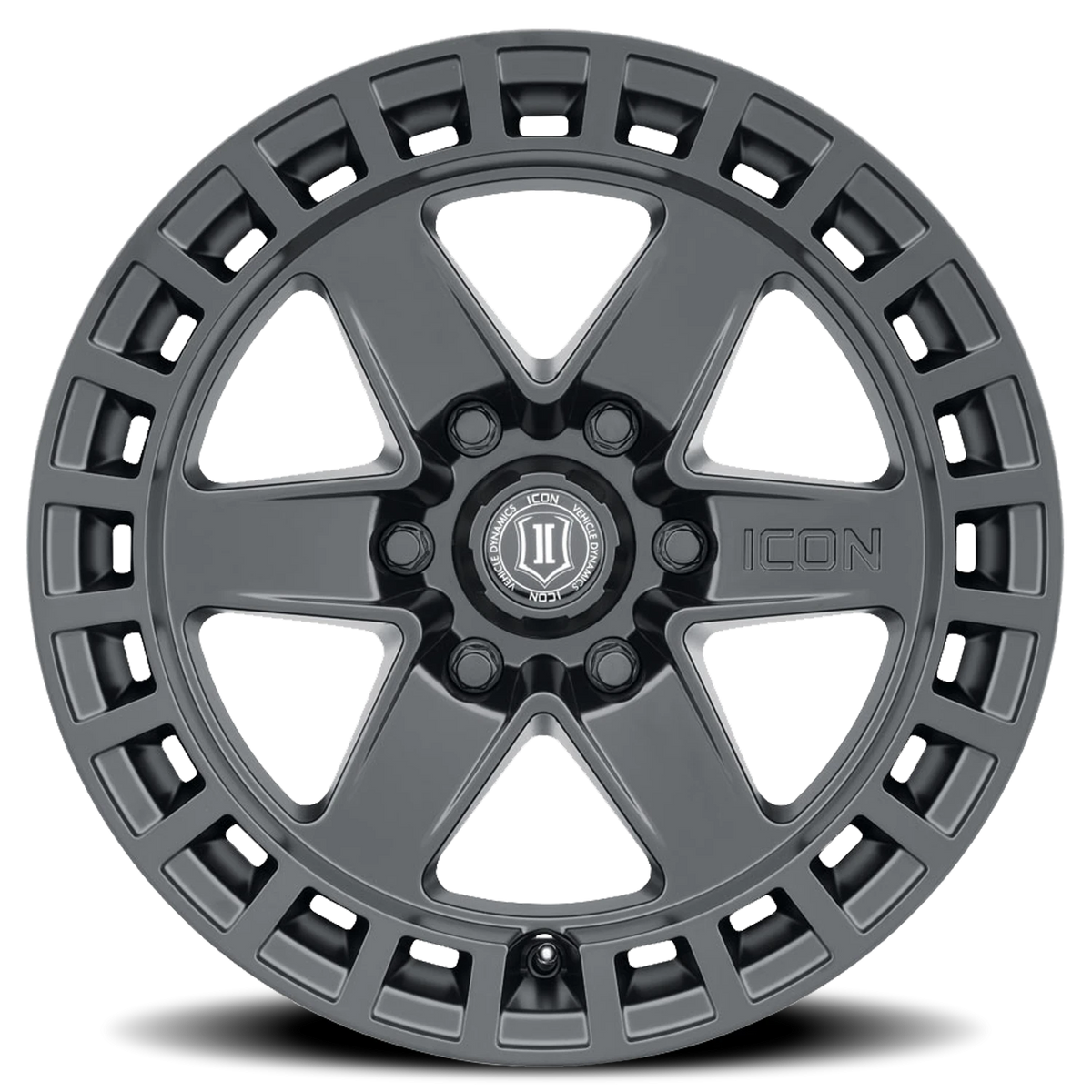 Icon Alloys Raider Satin Black 17x8.5 +6 6x135mm 87.1mm