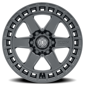 Icon Alloys Raider Satin Black 17x8.5 0 6x139.7mm 106.1mm