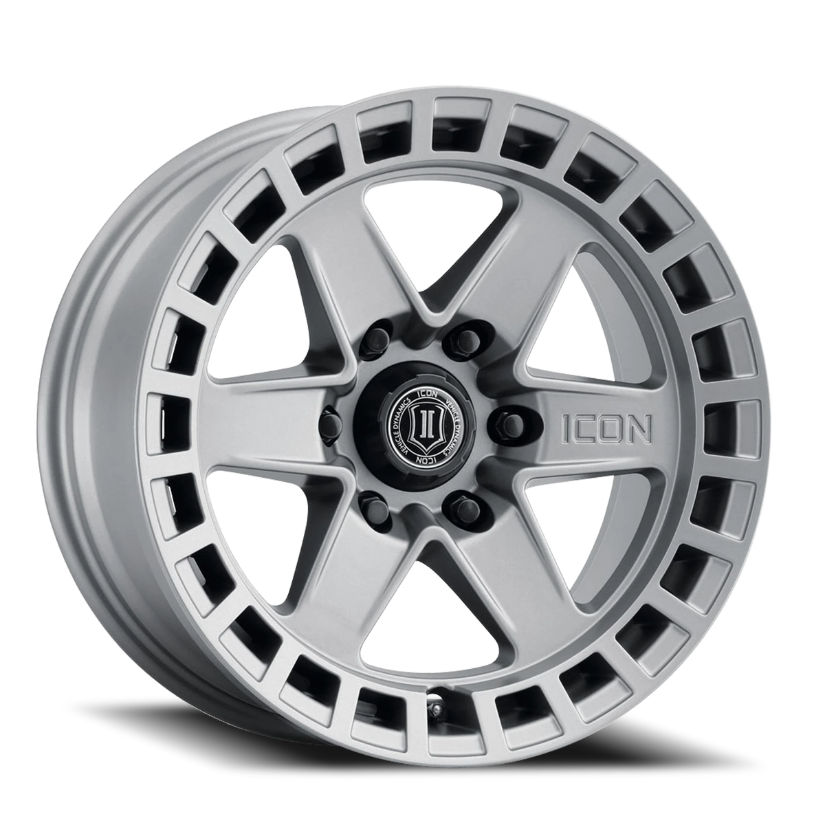 Icon Alloys Raider Titanium 17x8.5 +6 6x135mm 87.1mm