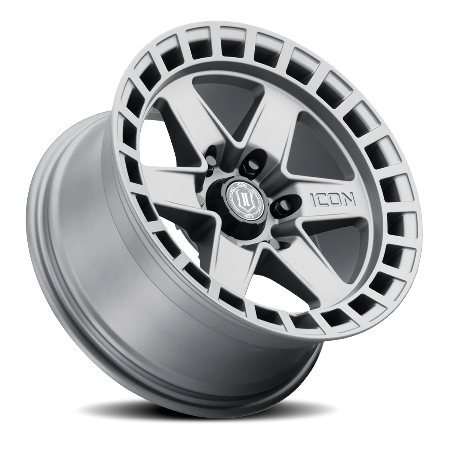 Icon Alloys Raider Titanium 17x8.5 0 6x120mm 67mm