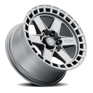 Icon Alloys Raider Titanium 17x8.5 0 6x120mm 67mm