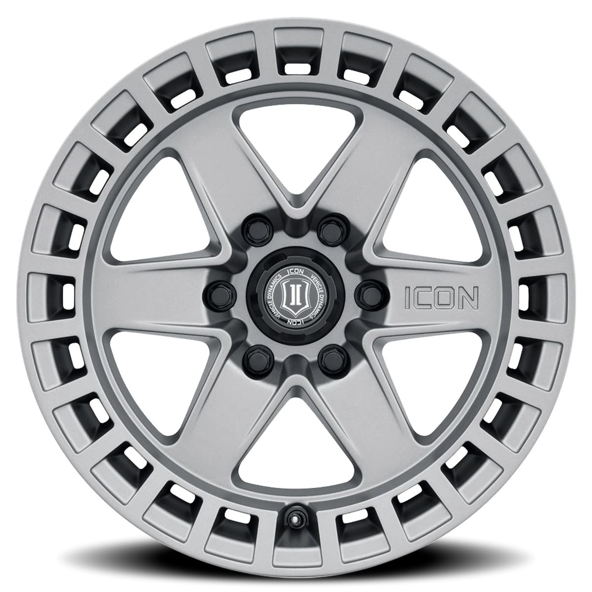 Icon Alloys Raider Titanium 17x8.5 0 6x120mm 67mm