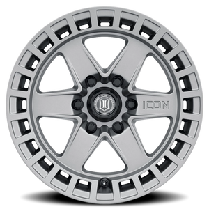 Icon Alloys Raider Titanium 17x8.5 0 6x120mm 67mm