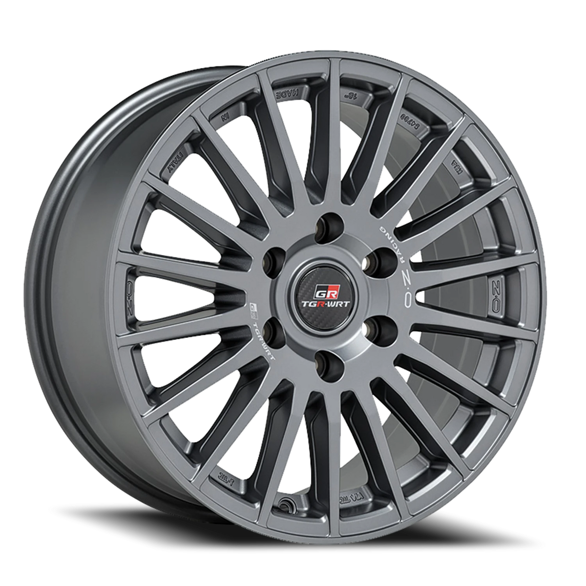 OZ Racing Rally Desert TGR WRT Matte Graphite W/ Silver Lettering 18x8 +50 6x139.7mm 95.1mm