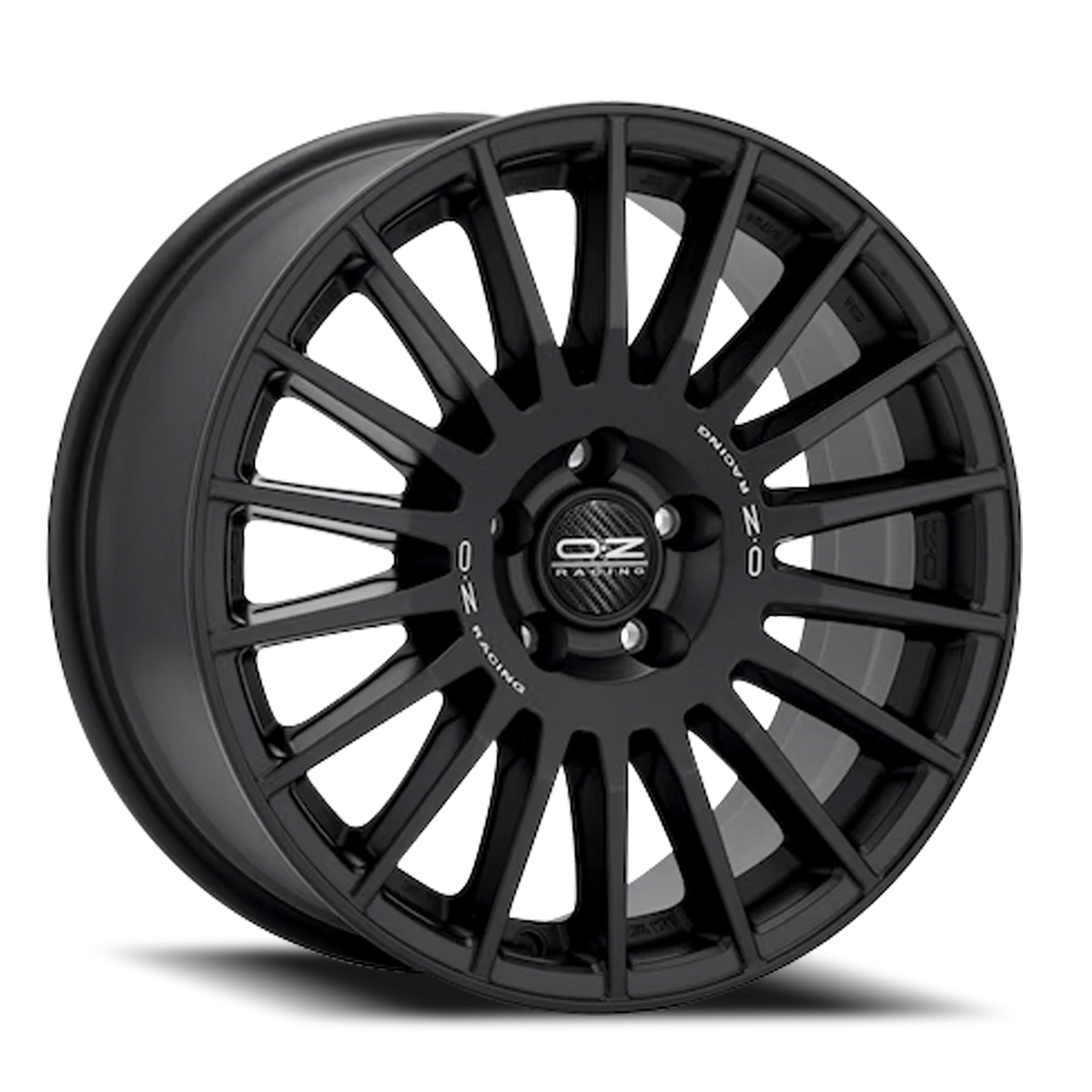 OZ Racing Rally Desert Matte Black W/ Silver Lettering 18x8 +45 6x139.7mm 95.1mm - Wheelwiz