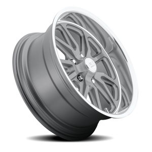 US MAG U111 RAMBLER Matte Gun Metal Machined 20x10.5 +30 5x120mm 72.6mm - Wheelwiz