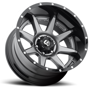 Fuel Offroad D238 RAMPAGE Matte Gun Metal Black Lip 22x12 -44 6x135mm 87.1mm - 2 PIECE - Wheelwiz