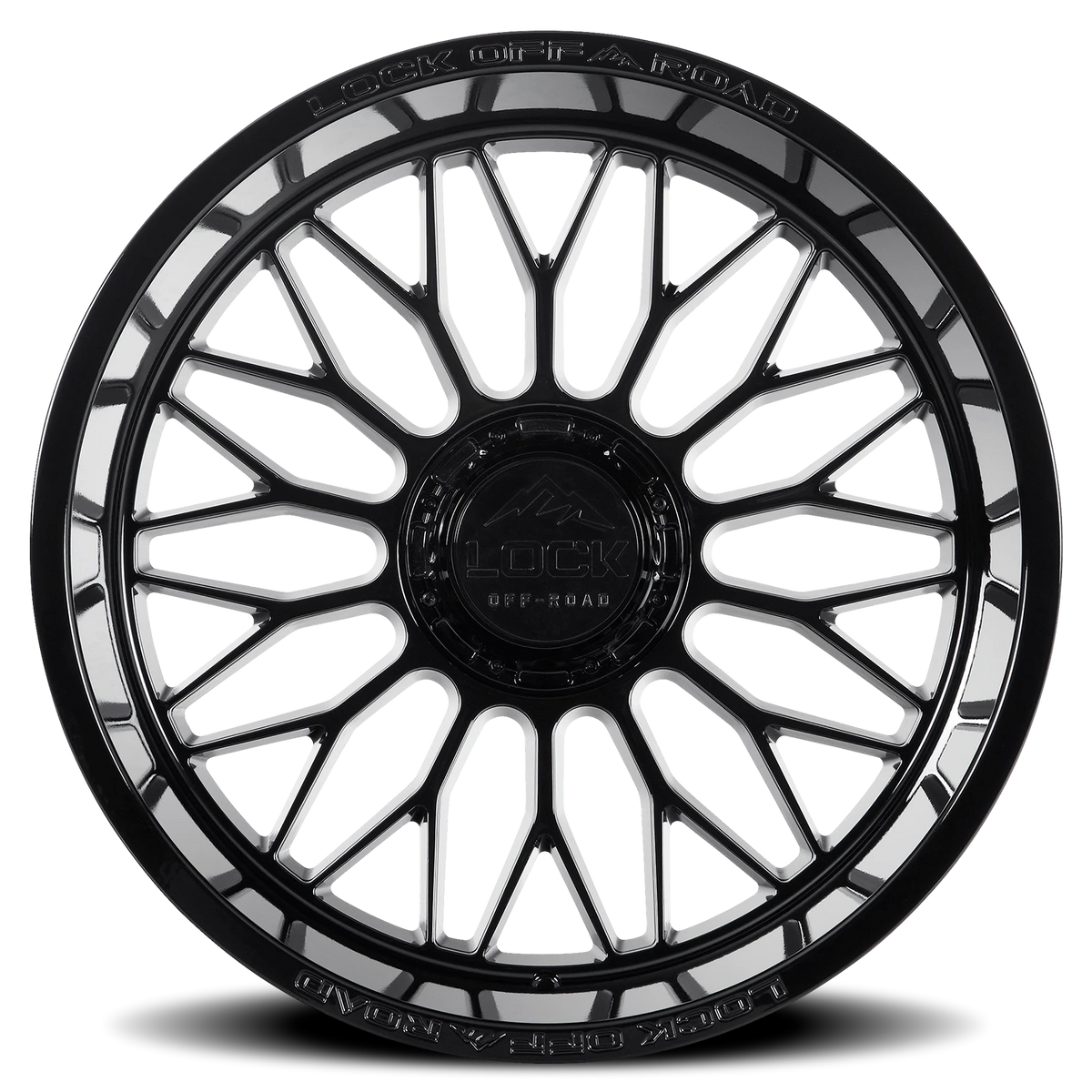 Lock Offroad Rampage Gloss Black 20x10 -18 5x127|5x139.7mm 87.1mm