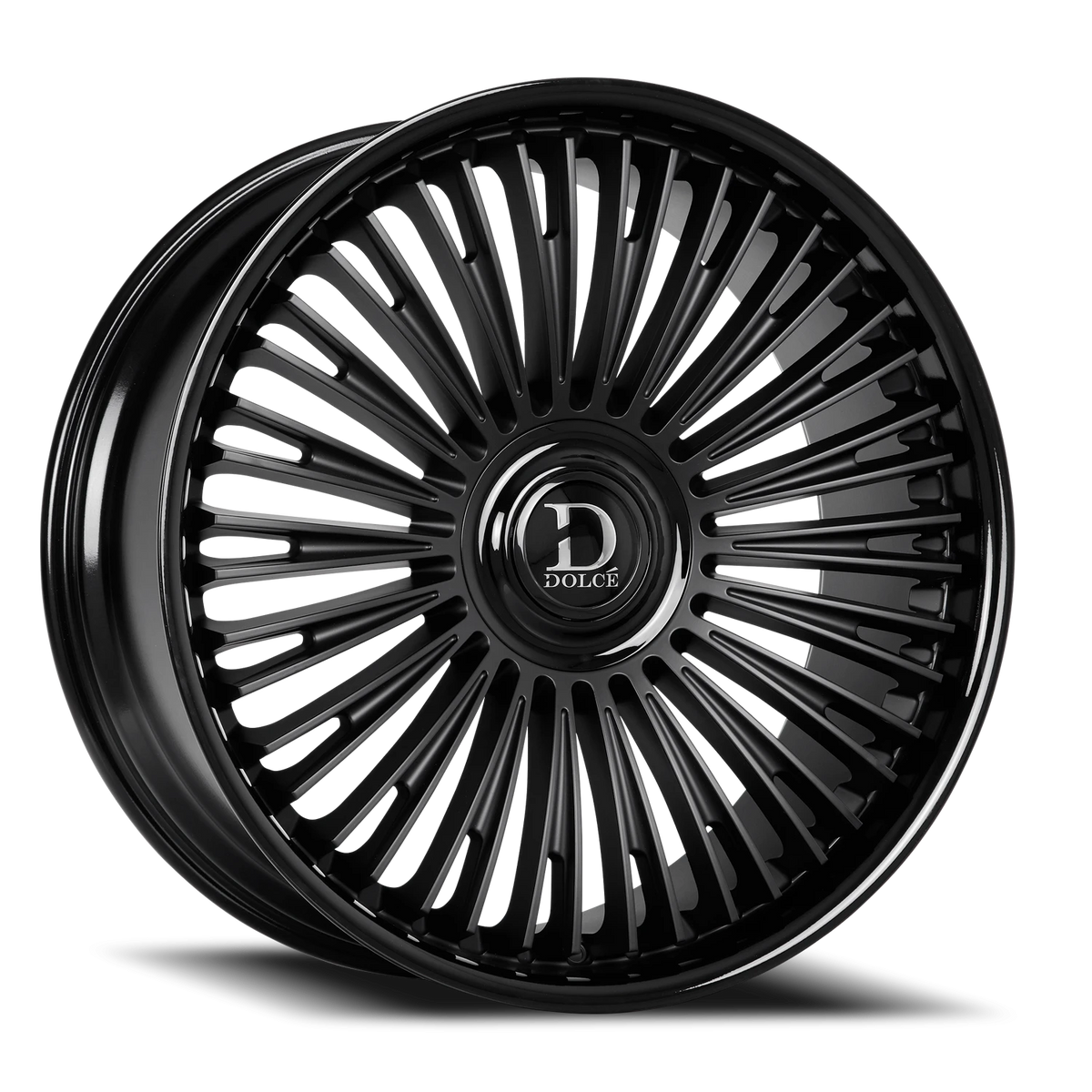 Dolce Luxury Razzo Matte Black W/ Glossy Black Lip 26x10 +30 5x112|5x120mm 74.1mm
