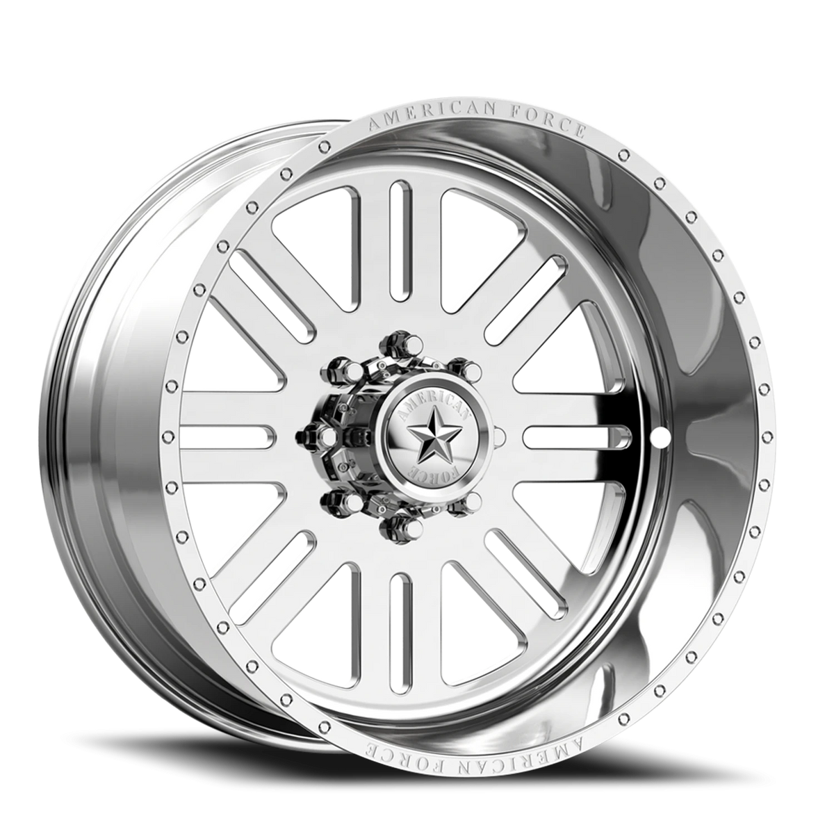 American Force 61 Rebel SS Polished 22x10 -25 5x139.7mm 108mm - Wheelwiz
