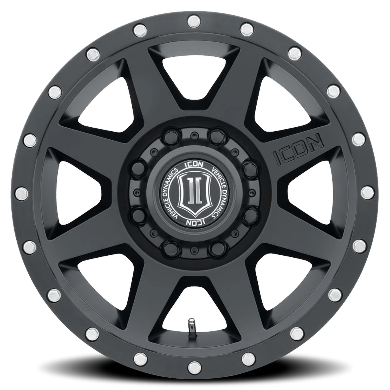 Icon Alloys Rebound HD Satin Black 18x9 +12 8x180mm 124.2mm