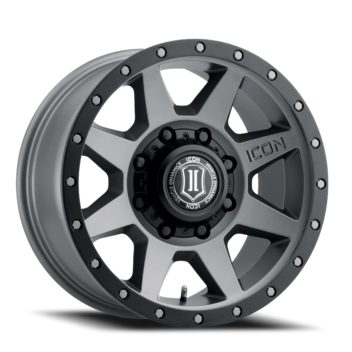 Icon Alloys Rebound HD Titanium 18x9 +12 8x180mm 124.2mm