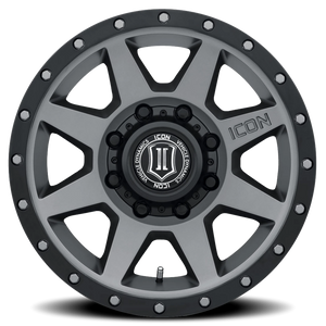 Icon Alloys Rebound HD Titanium 17x8.5 +6 8x170mm 125mm