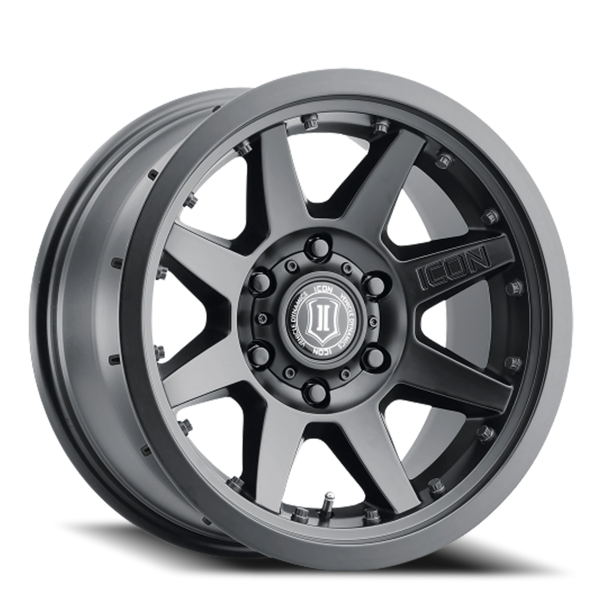 Icon Alloys Rebound Pro Satin Black 17x8.5 -6 5x127mm 71.5mm