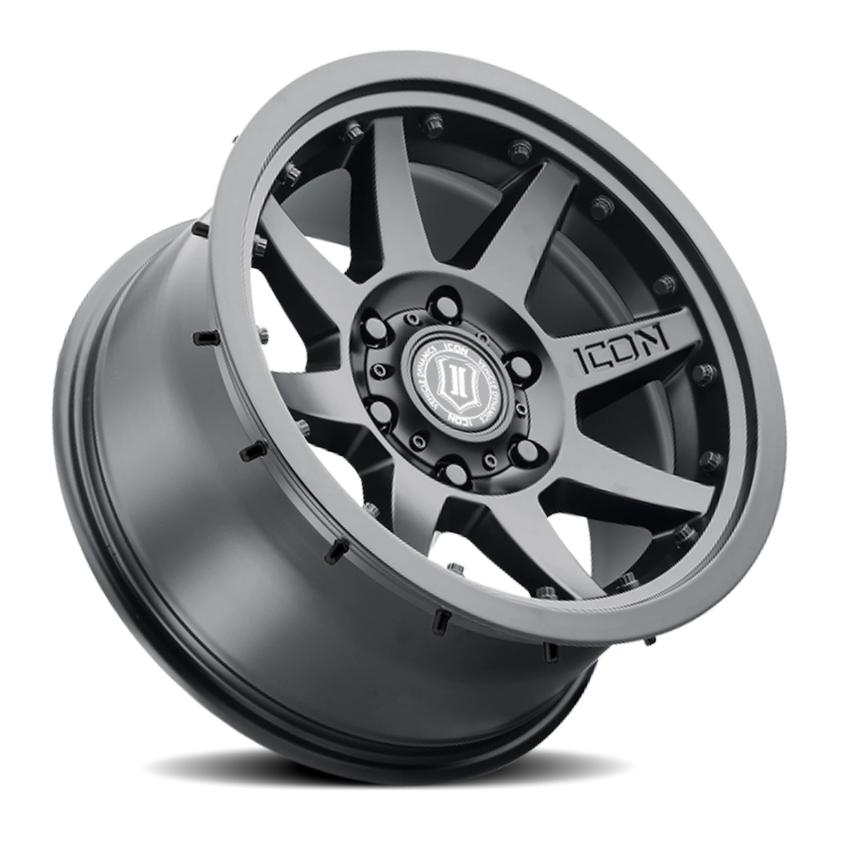 Icon Alloys Rebound Pro Satin Black 17x8.5 0 5x139.7mm 0mm