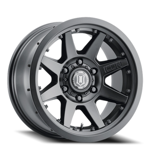 Icon Alloys Rebound Pro Satin Black 17x8.5 0 6x139.7mm 106.1mm