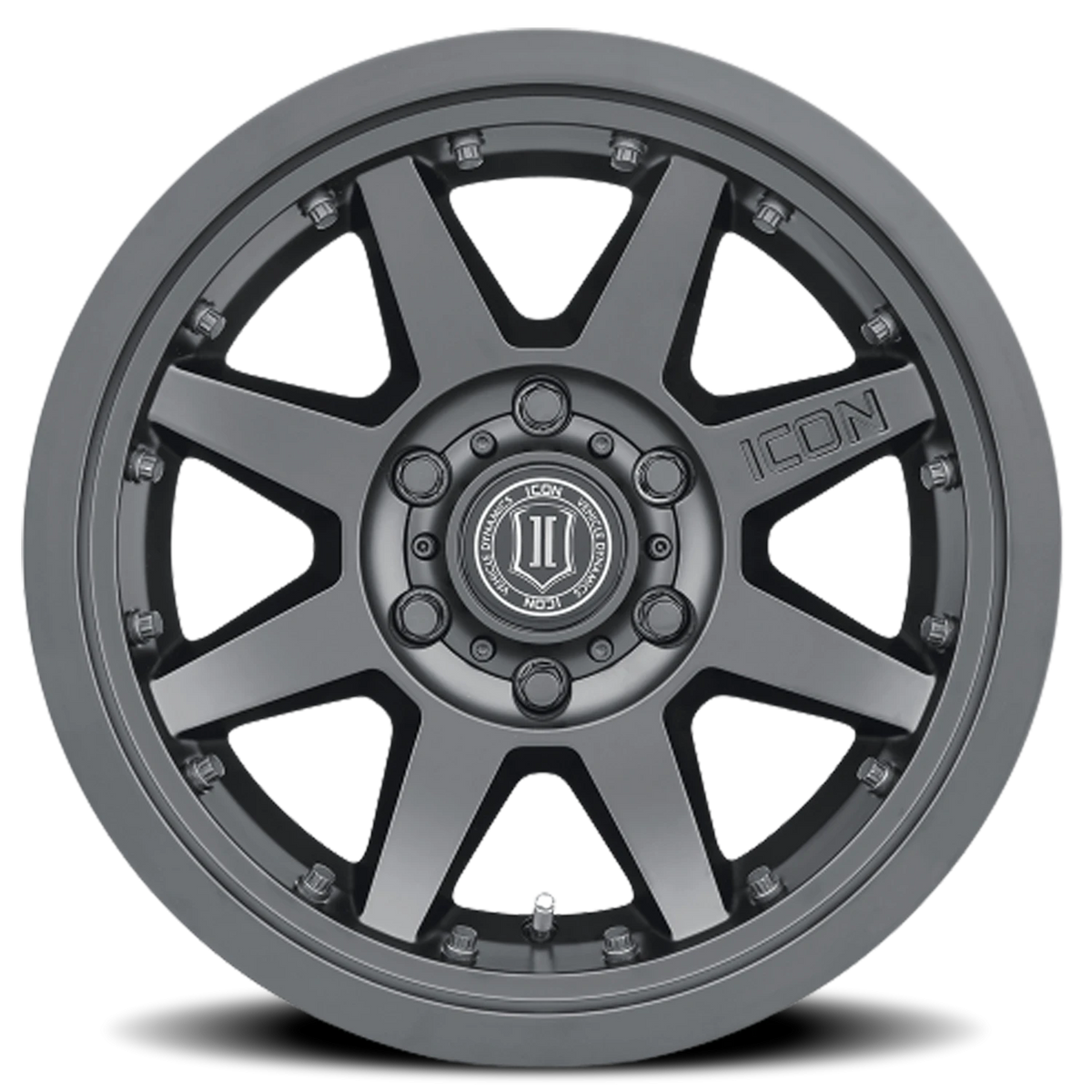 Icon Alloys Rebound Pro Satin Black 17x8.5 0 6x139.7mm 106.1mm
