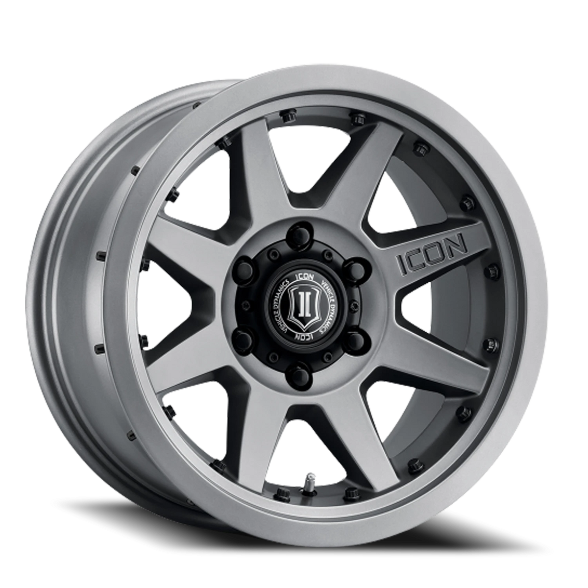 Icon Alloys Rebound Pro Titanium 17x8.5 -6 5x127mm 71.5mm