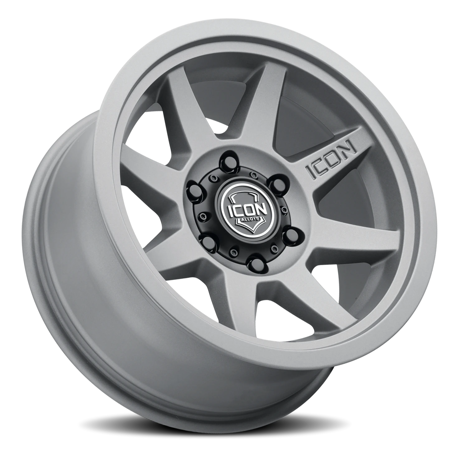 Icon Alloys Rebound SLX Charcoal 17x8.5 -6 5x127mm 71.5mm