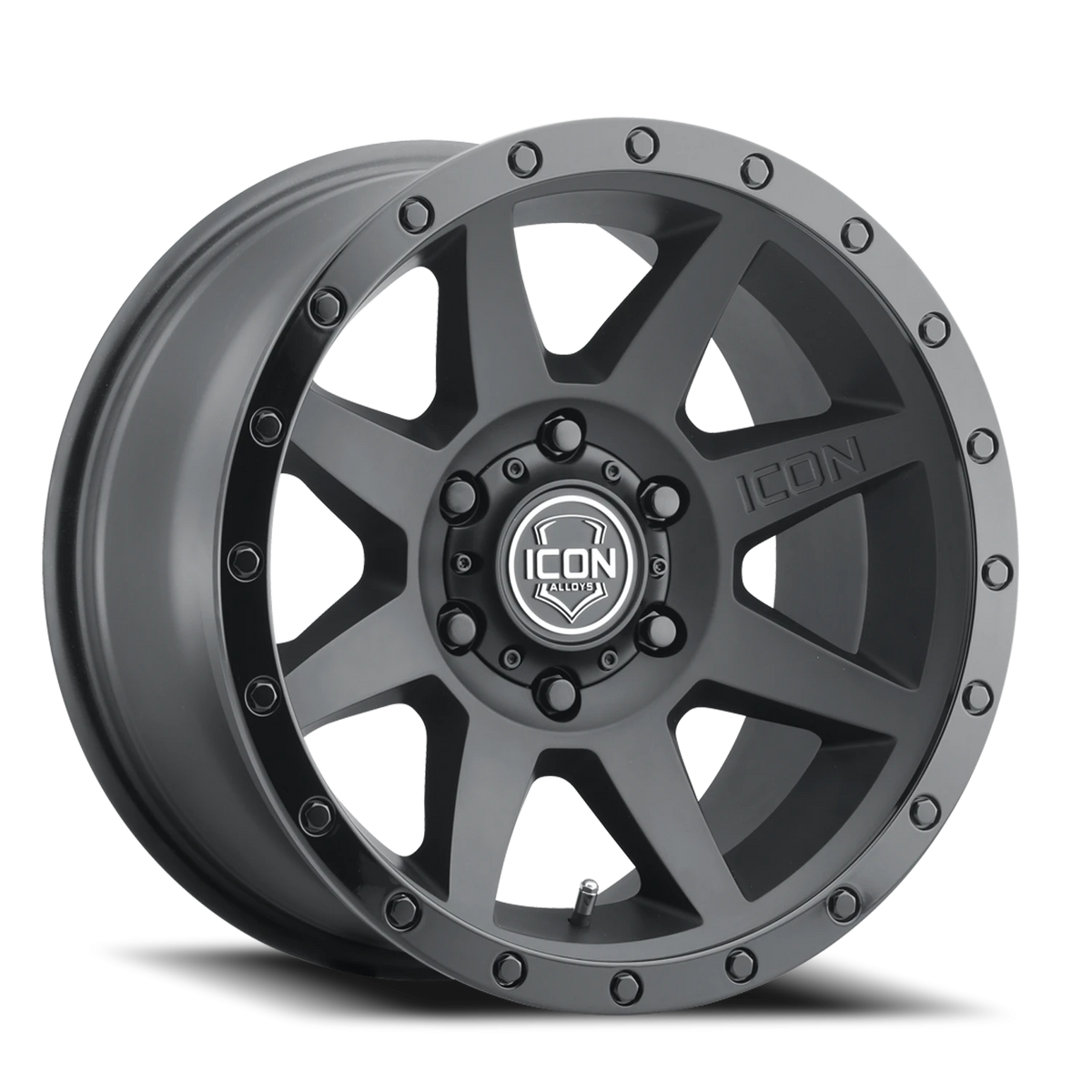 Icon Alloys Rebound Double Black 17x8.5 +25 5x150mm 110.1mm