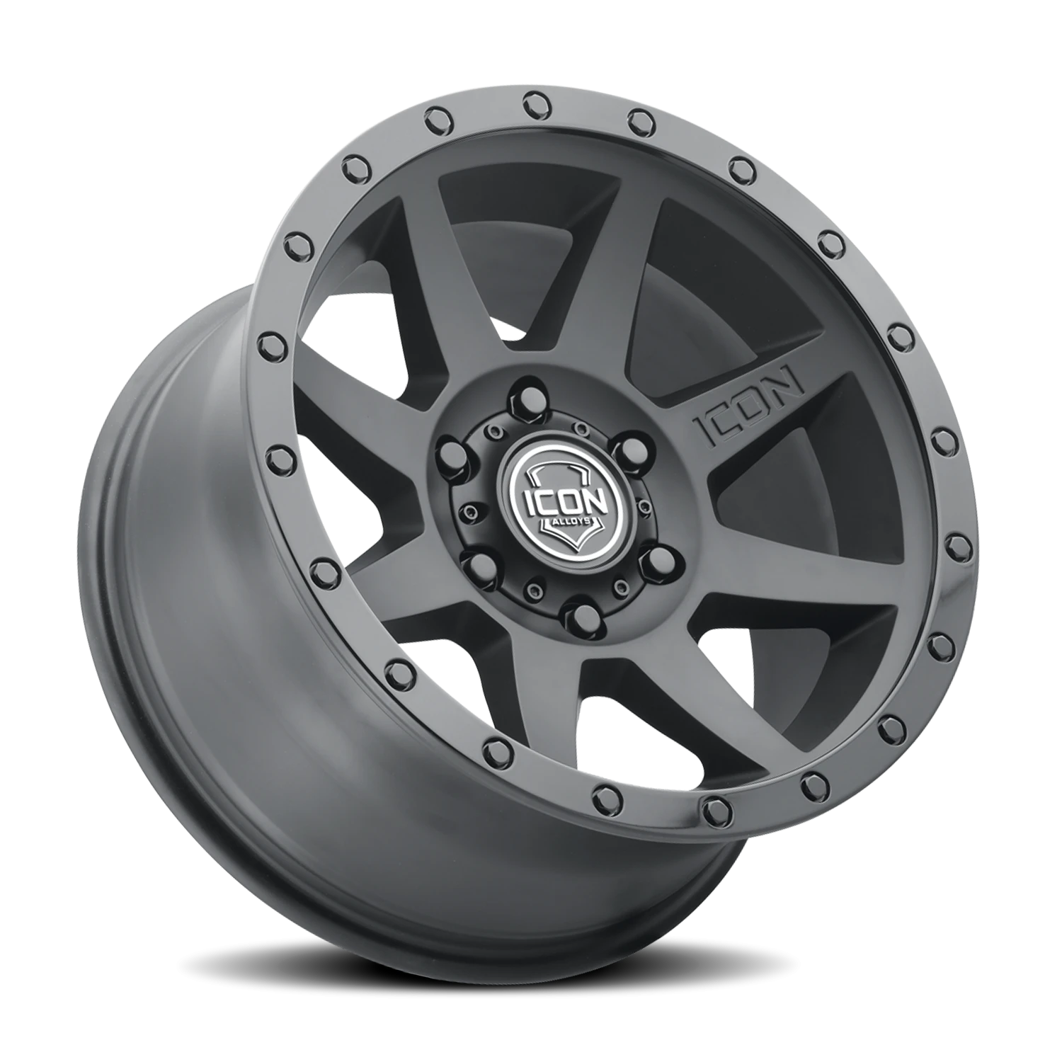Icon Alloys Rebound Double Black 17x8.5 +25 5x150mm 110.1mm