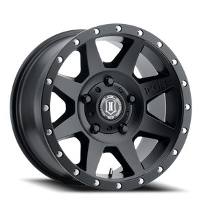 Icon Alloys Rebound Satin Black 17x8.5 +25 5x150mm 110.1mm