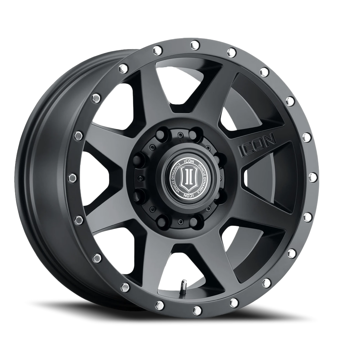 Icon Alloys Rebound Satin Black 20x9 +12 8x180mm 124.2mm