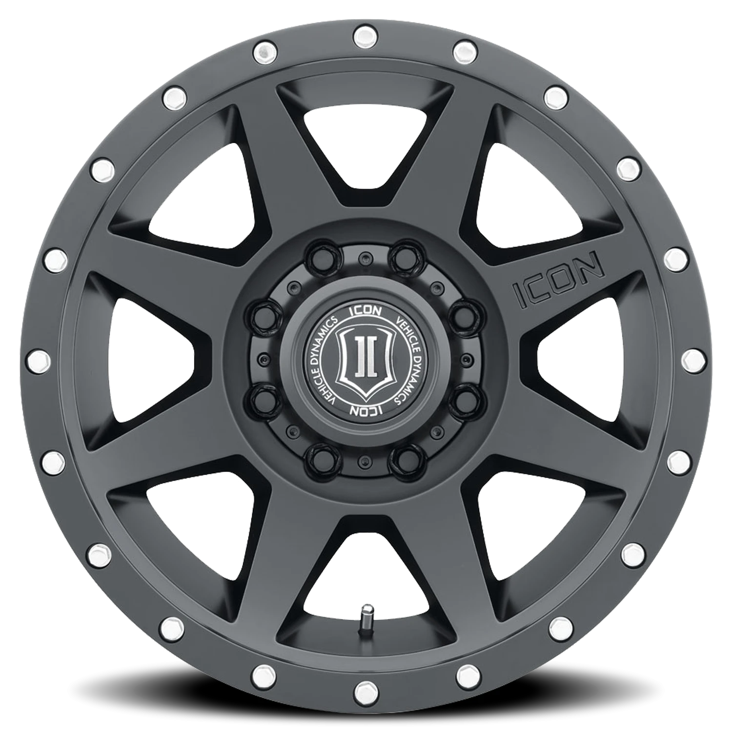 Icon Alloys Rebound Satin Black 20x9 +12 8x165.1mm 121.4mm