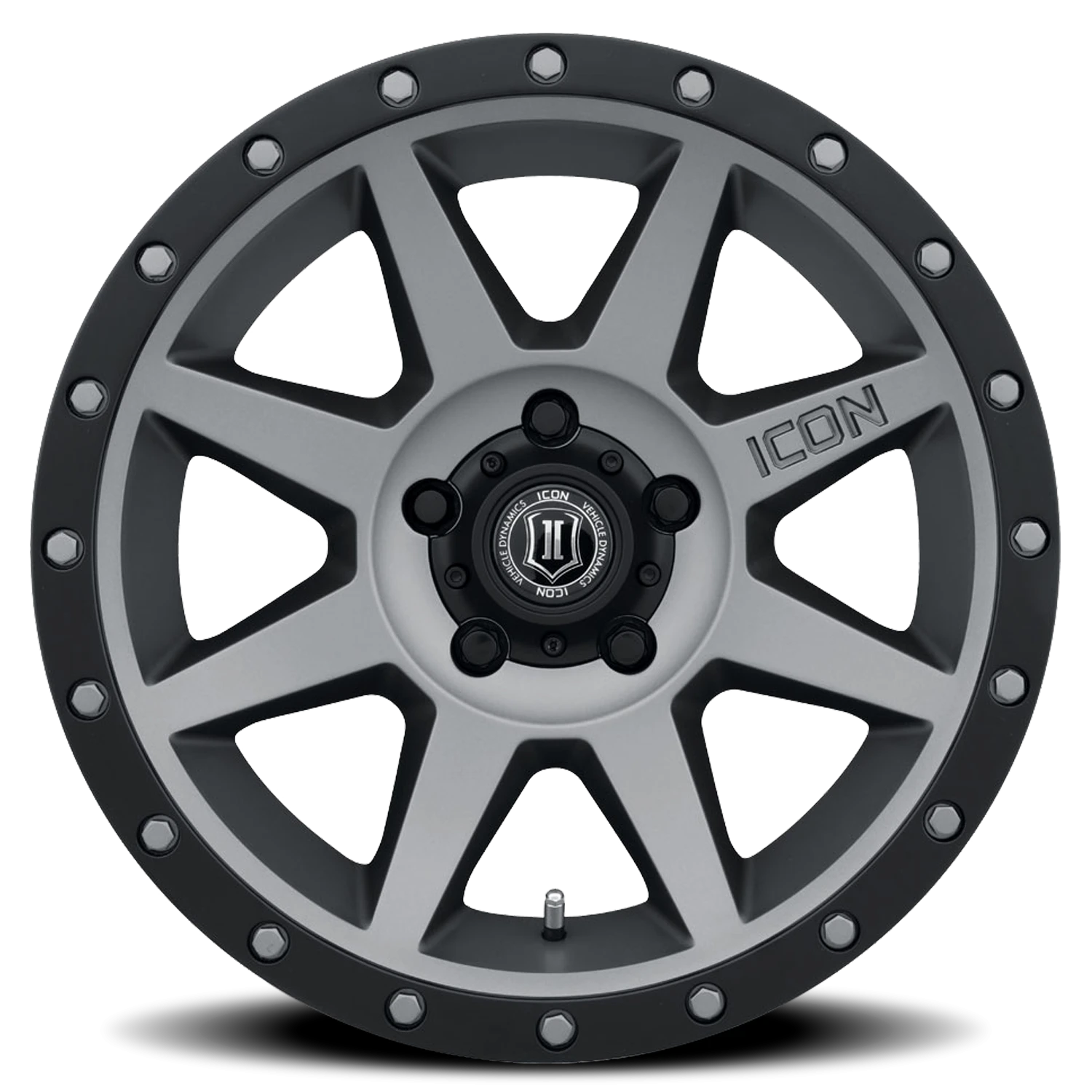 Icon Alloys Rebound Titanium 20x9 -12 5x127mm 71.5mm