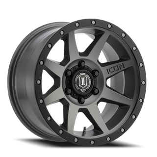 Icon Alloys Rebound Titanium 17x8.5 0 6x139.7mm 106mm