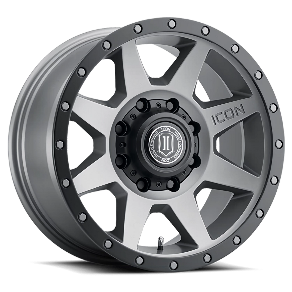 Icon Alloys Rebound Titanium 20x9 +12 8x165.1mm 121.4mm