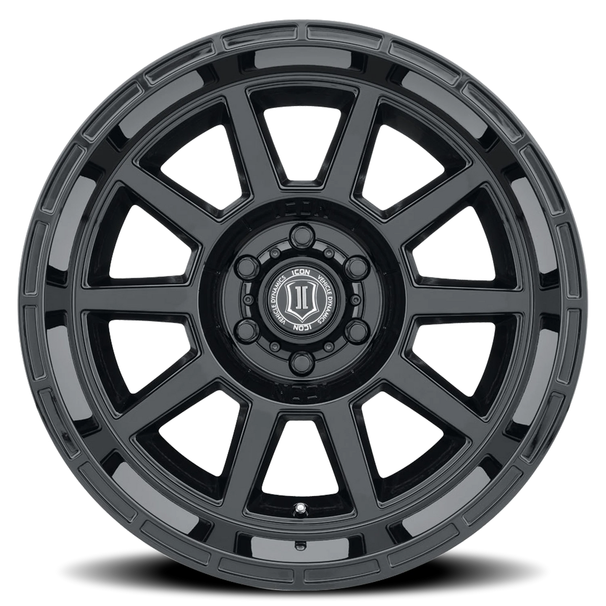 Icon Alloys Recoil Gloss Black 20x10 -24 5x150mm 110.1mm