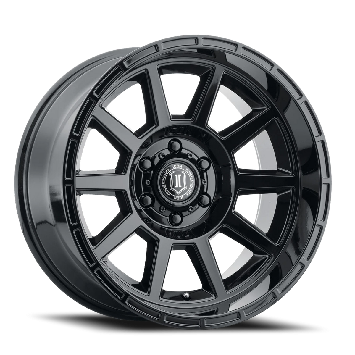 Icon Alloys Recoil Gloss Black 20x10 -24 6x135mm 87.1mm